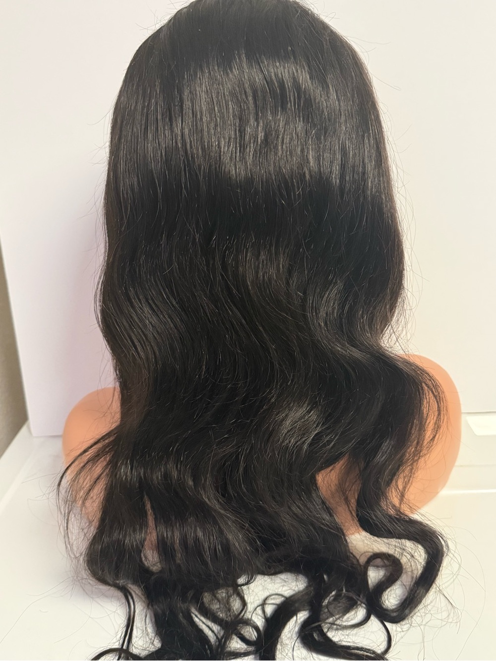 Natural Black Long Wavy Women's Wig - Sleek, Soft Waves 30”